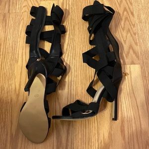 High heeled gladiators